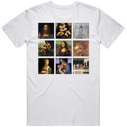 Leonardo Da Vinci Art Paintings Cute Trendy Artsy T Shirt Leonardo Da Vinci Art Paintings Cute Trendy Artsy T Shirt