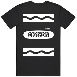 Black Crayon Halloween Costume Cute Funny T Shirt Black Crayon Halloween Costume Cute Funny T Shirt