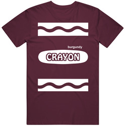 Burgundy Crayon Halloween Costume Cute Funny T Shirt Burgundy Crayon Halloween Costume Cute Funny T Shirt
