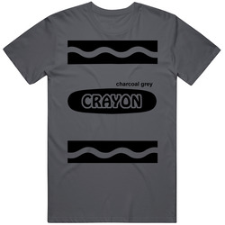 Charcoal Grey Crayon Halloween Costume Cute Funny T Shirt Charcoal Grey Crayon Halloween Costume Cute Funny T Shirt