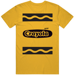 Crayola Gold Crayon Halloween Costume Cute Funny T Shirt Crayola Gold Crayon Halloween Costume Cute Funny T Shirt