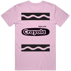Crayola Light Pink Crayon Halloween Costume Cute Funny T Shirt Crayola Light Pink Crayon Halloween Costume Cute Funny T Shirt