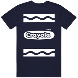 Crayola Navy Crayon Halloween Costume Cute Funny T Shirt Crayola Navy Crayon Halloween Costume Cute Funny T Shirt