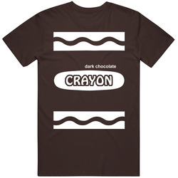 Dark Chocolate Crayon Halloween Costume Cute Funny T Shirt Dark Chocolate Crayon Halloween Costume Cute Funny T Shirt