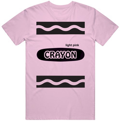 Light Pink Crayon Halloween Costume Cute Funny T Shirt Light Pink Crayon Halloween Costume Cute Funny T Shirt