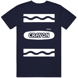 Navy Crayon Halloween Costume Cute Funny T Shirt Navy Crayon Halloween Costume Cute Funny T Shirt