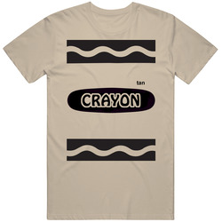 Tan Crayon Halloween Costume Cute Funny T Shirt Tan Crayon Halloween Costume Cute Funny T Shirt
