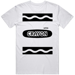 White Crayon Halloween Costume Cute Funny T Shirt White Crayon Halloween Costume Cute Funny T Shirt