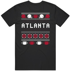 Atlanta Football Ugly Christmas Sweater 8bit Pixel Art Fan T Shirt