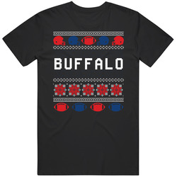 Buffalo Football Ugly Christmas Sweater 8bit Pixel Art Fan T Shirt