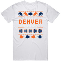 Denver Football Ugly Christmas Sweater 8bit Pixel Art Fan T Shirt