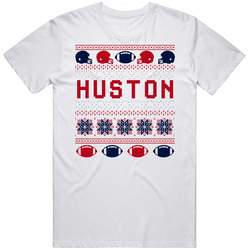 Huston Football Ugly Christmas Sweater 8bit Pixel Art Fan T Shirt