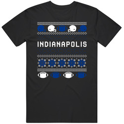 Indianapolis Football Ugly Christmas Sweater 8bit Pixel Art Fan T Shir