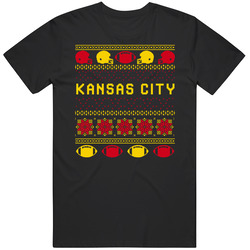 Kansas City Football Ugly Christmas Sweater 8bit Pixel Art Fan T Shirt