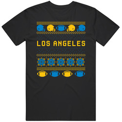 Los Angeles Football Ugly Christmas Sweater 8bit Pixel Art Fan T Shirt