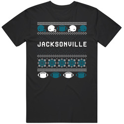 Jacksonville Football Ugly Christmas Sweater 8bit Pixel Art Fan T Shir