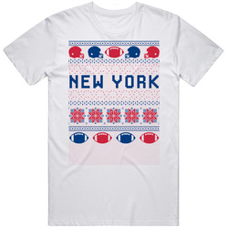 New York Football Ugly Christmas Sweater 8bit Pixel Art Fan T Shirt