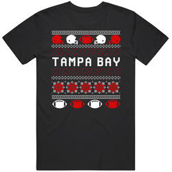 Tampa Bay Football Ugly Christmas Sweater 8bit Pixel Art Fan T Shirt