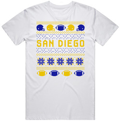 San Diego Football Ugly Christmas Sweater 8bit Pixel Art Fan T Shirt