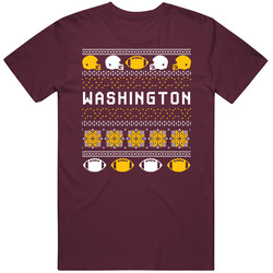 Washington Football Ugly Christmas Sweater 8bit Pixel Art Fan T Shirt