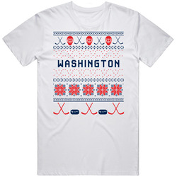 Washington Hockey Ugly Sweater 8bit Pixel Fan T Shirt