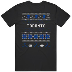 Toronto Hockey Ugly Sweater 8bit Pixel Fan T Shirt