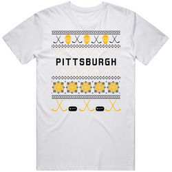 Pittsburgh Hockey Ugly Sweater 8bit Pixel Fan T Shirt