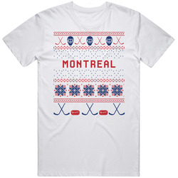 Montreal Hockey Ugly Sweater 8bit Pixel Fan T Shirt