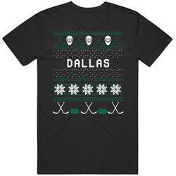 Dallas Hockey Ugly Sweater 8bit Pixel Fan T Shirt