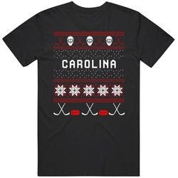 Carolina Hockey Ugly Sweater 8bit Pixel Fan T Shirt