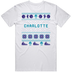Charlotte Basketball Ugly Sweater 8bbit Pixel Art T Shirt