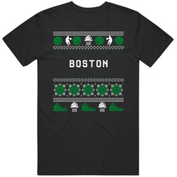 Boston Basketball Ugly Sweater 8bbit Pixel Art T Shirt