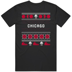 Chicago Basketball Ugly Sweater 8bbit Pixel Art T Shirt