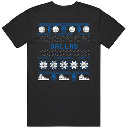 Dallas Basketball Ugly Sweater 8bbit Pixel Art T Shirt