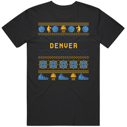 Denver Basketball Ugly Sweater 8bbit Pixel Art T Shirt