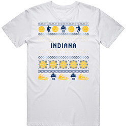 Indiana Basketball Ugly Sweater 8bbit Pixel Art T Shirt