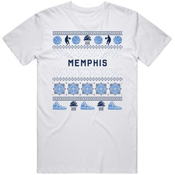 Memphis Basketball Ugly Sweater 8bbit Pixel Art T Shirt