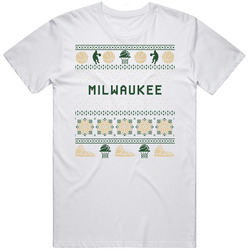 Milwaukee Basketball Ugly Sweater 8bbit Pixel Art T Shirt