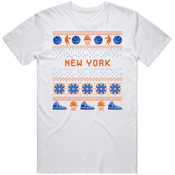 New York Basketball Ugly Sweater 8bbit Pixel Art T Shirt