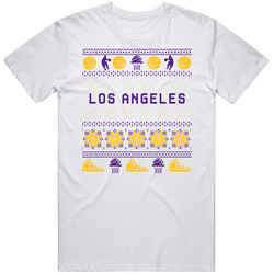 Los Angeles Basketball Ugly Sweater 8bbit Pixel Art T Shirt