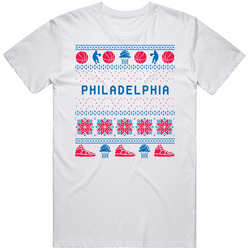 Philadelphia Basketball Ugly Sweater 8bbit Pixel Art T Shirt