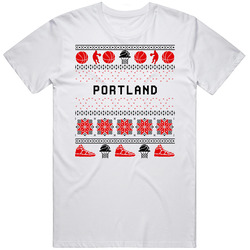 Portland Basketball Ugly Sweater 8bbit Pixel Art T Shirt