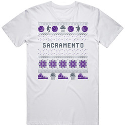 Sacramento Basketball Ugly Sweater 8bbit Pixel Art T Shirt
