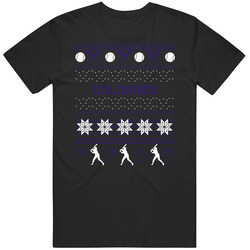 Colorado Baseball Ugly Sweater 8bit Pixel Art Fan T Shirt
