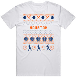 Houston Baseball Ugly Sweater 8bit Pixel Art Fan T Shirt