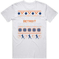 Detroit Baseball Ugly Sweater 8bit Pixel Art Fan T Shirt