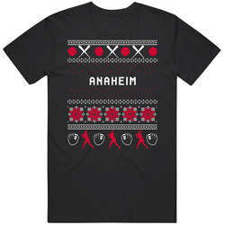 Los Angeles Anaheim Baseball Ugly Sweater 8bit Pixel Art Fan T Shirt