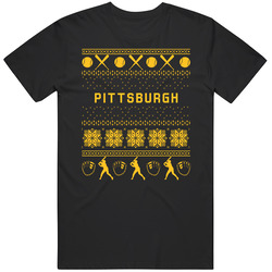 Pittsburgh Baseball Ugly Sweater 8bit Pixel Art Fan T Shirt