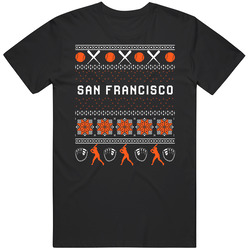 San Francisco Baseball Ugly Sweater 8bit Pixel Art Fan T Shirt
