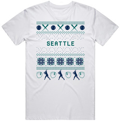 Seattle Baseball Ugly Sweater 8bit Pixel Art Fan T Shirt